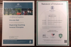 First Aid and National Coaching Accreditation Scheme