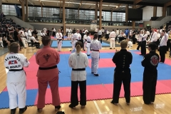 Day 1. Female Advanced Sparring. Georgia surrounded by black belt opponents